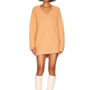 NBD Evie Distressed Knit Mini Dress